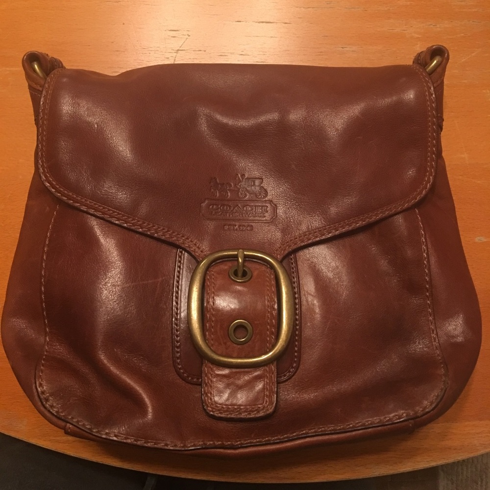 Brown Coach Purse. Professionally cleaned.